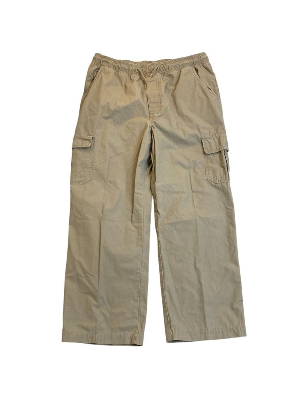 Canyon River Blues Cargo Pants Womens XL Beige Wide Leg Drawstring Elastic Waist